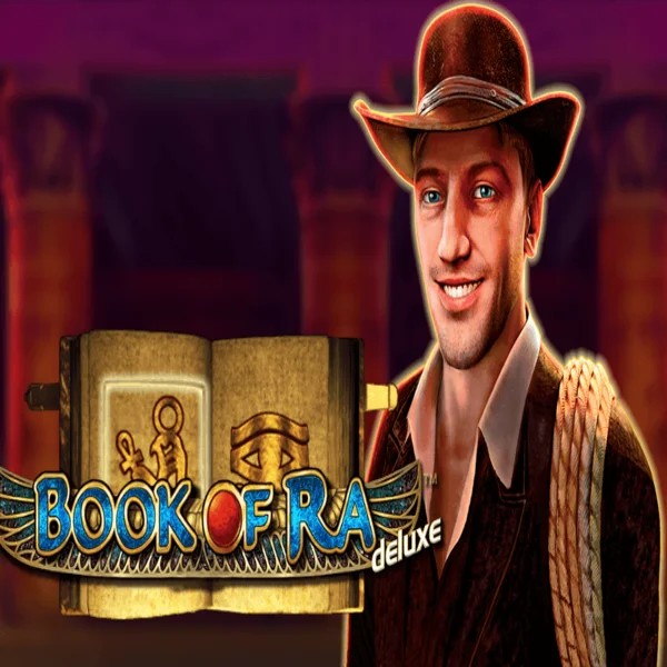 Book of Ra Deluxe logo – Slots by Novomatic at Slotoro Casino