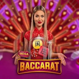 Mega Baccarat game by Pragmatic Play – logo hosted on Slotoro Casino
