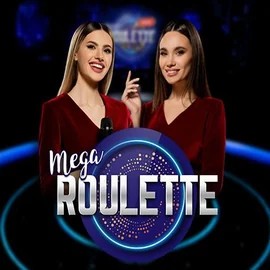 Mega Roulette logo by Pragmatic Play at Slotoro Casino