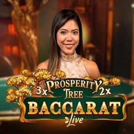 Prosperity Tree Baccarat online game logo by Evolution on slotoroo.com.pl
